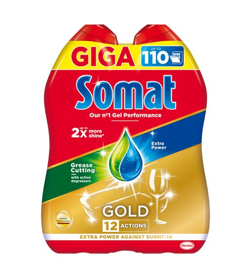 Somat Gold Gel Anti-Grease, 2x990ml