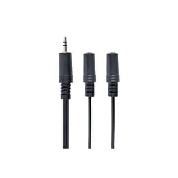 CABLEXPERT Audio kabel 1x 3.5mm M - 2x 3.5mm Ž 5m
