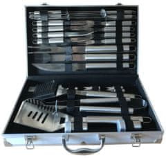 Set Pribora za Roštilj, 27-Dijelni u Kovčegu BBQ Premium