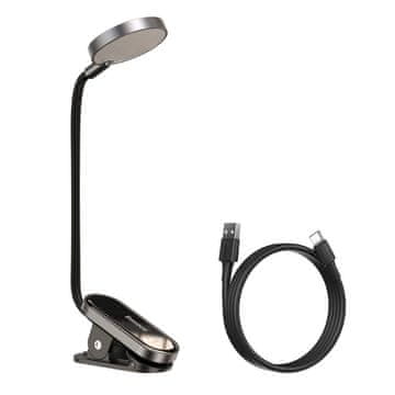 BASEUS Mini LED Reading svjetiljka s kopčom, siva