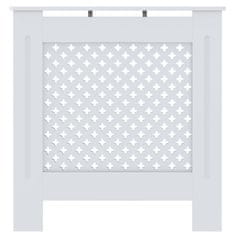 Vidaxl Pokrov za radijator MDF bijeli 78 cm