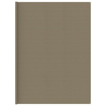Vidaxl Tepih za šator 400 x 500 cm smeđe-sivi