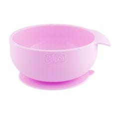 Chicco vakuumska čašica, silikon, roza