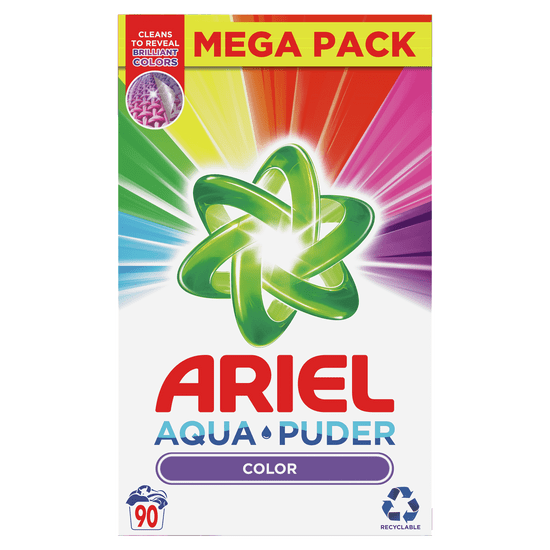Ariel AquaPuder Color prašak za pranje rublja, 90 pranja