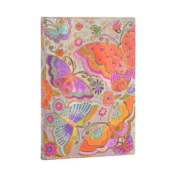 Paperblanks planer 2021, 12 mjeseci, Midi, horizontalni, Flutterbyes