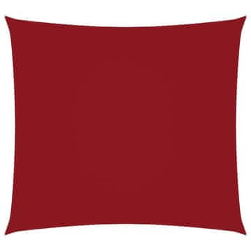 Vidaxl Jedro protiv sunca od tkanine Oxford četvrtasto 4 x 4 m crveno