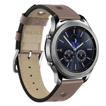 BStrap Leather Italy remen za Samsung Gear S3, khaki brown