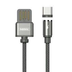 REMAX Gravity RC-095a magnetski USB / USB-C kabel 1M 2.1A crno