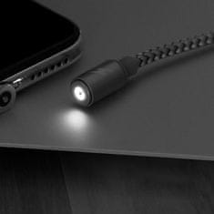 REMAX Gravity RC-095a magnetski USB / USB-C kabel 1M 2.1A crno