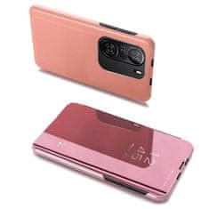 MG Clear View preklopna maska za Xiaomi Redmi K40 / Poco F3, ružičasta