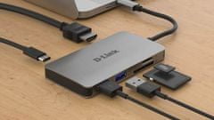 D-LINK 6-u-1 razdjelnik USB-C