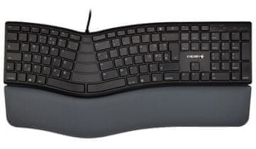 Cherry KC 4500 Ergo tipkovnica, USB, UK HR g., crna
