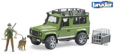 Bruder 2587 Land Rover s lovcem i psom