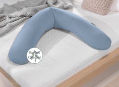 jastuk za trudnice i dojilje, bambus, plavi/melange