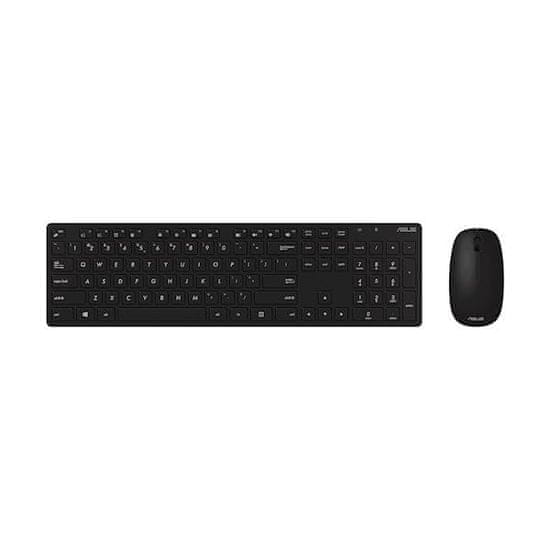 ASUS W5000 Wireless Keyboard and Mouse Set, bežični set tipkovnica i miš, crne boje