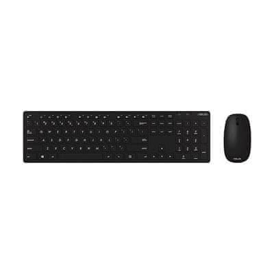 Asus W5000 Wireless Keyboard and Mouse Set, bežični set tipkovnica i miš, crne boje