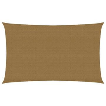 Vidaxl Jedro za zaštitu od sunca 160 g/m² smeđe-sivo 2 x 5 m HDPE