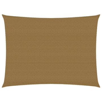 Vidaxl Jedro za zaštitu od sunca 160 g/m² smeđe-sivo 2 x 3 m HDPE