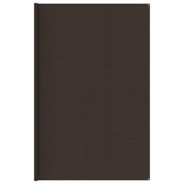 Vidaxl Prostirka za šator 400 x 400 cm smeđa