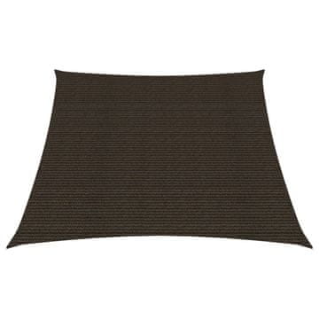 Vidaxl Jedro za sjenu, 160 g/m², Smeđa, 3/4x2 m, HDPE