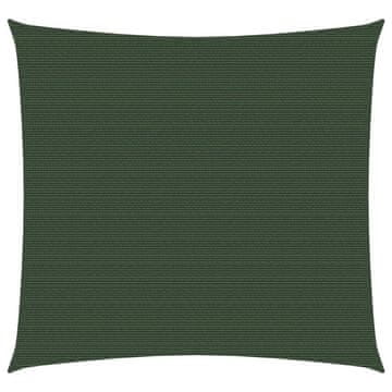 Vidaxl Jedro za zaštitu od sunca 160 g/m² tamnozeleno 3 x 3 m HDPE