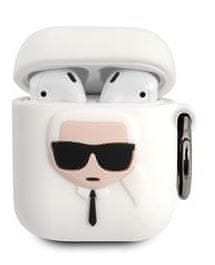 Karl Lagerfeld Karl Head zaštitna futrola za Airpods 1/2, bijela (KLACAPSILCHWH)