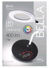 EMOS Bella LED stolna svjetiljka, crno-bijela