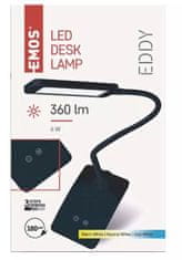 EMOS Eddy LED stolna svjetiljka, crna