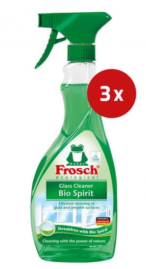 Frosch Spiritus Glass SO2 sredstvo za čišćenje, 500 ml, 3 kom
