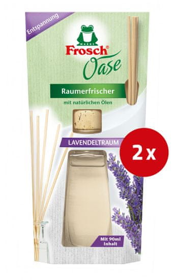 Frosch Oase osvježivač zraka, lavanda, 90 ml, 2 kom