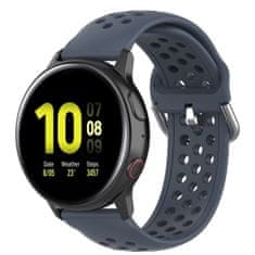 BStrap Silicone Dots remen za Samsung Galaxy Watch 3 41mm, dark gray