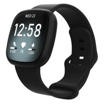 BStrap Silicone (Large) remen za Fitbit Versa 3, black
