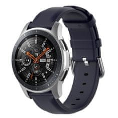 BStrap Leather Lux remen za Samsung Galaxy Watch 3 45mm, zavy blue