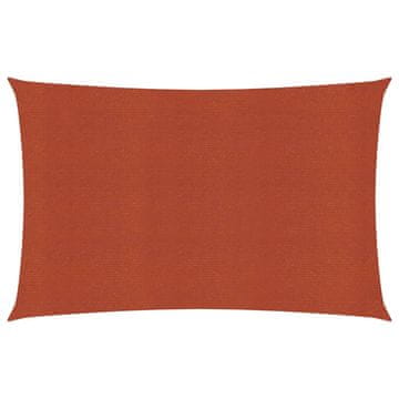 Vidaxl Jedro za zaštitu od sunca 160 g/m² terakota 2 x 4,5 m HDPE