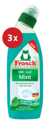 Frosch sredstvo za čišćenje wc školjke, metvica, 3 x 750 ml