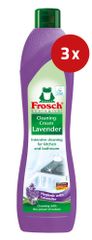 Frosch Cleaning Cream sredstvo za čišćenje, lavanda, 3 x 500 ml