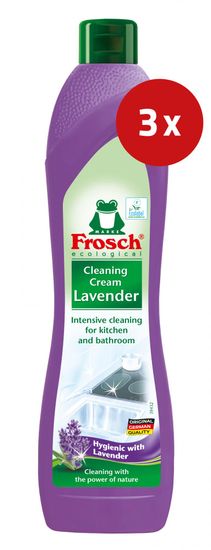 Frosch Cleaning Cream sredstvo za čišćenje, lavanda, 3 x 500 ml