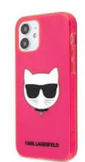 Karl Lagerfeld TPU Choupette Head maska za iPhone 12 mini 5.4 Fluo Pink (KLHCP12SCHTRP)