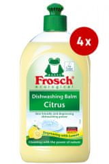 Frosch gel za pranje posuđa, limun, 4 x 500 ml