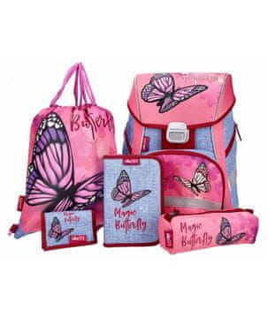 ABC123 školska torba Leptir CC1, set od 5 komada, 25l (1. razred)