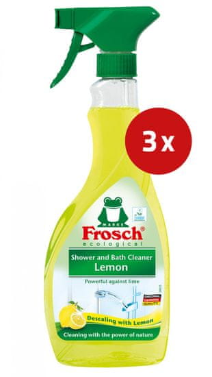 Frosch sredstvo za čišćenje kupaonice Citrus, 3 x 500 ml