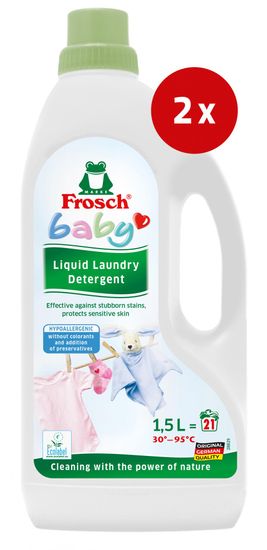 Frosch Baby tekući deterdžent , 1,5 l, 2 kom