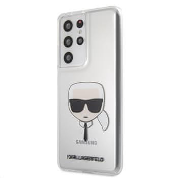Karl Lagerfeld maskica PC/TPU Head za Samsung Galaxy S21 Ultra KLHCS21LKTR, prozirna
