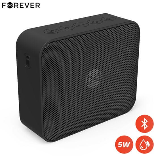 Forever BLIX 5 Bluetooth zvučnik, BS-800, 5W, TWS, IPX7, crna