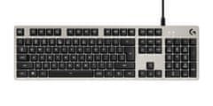 Logitech mehanička tipkovnica G413, Romer-G, USB, HR, srebrna