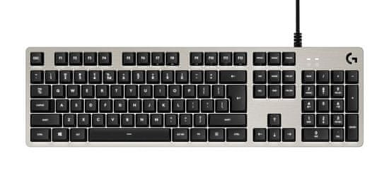 Logitech mehanička tipkovnica G413, Romer-G, USB, HR, srebrna