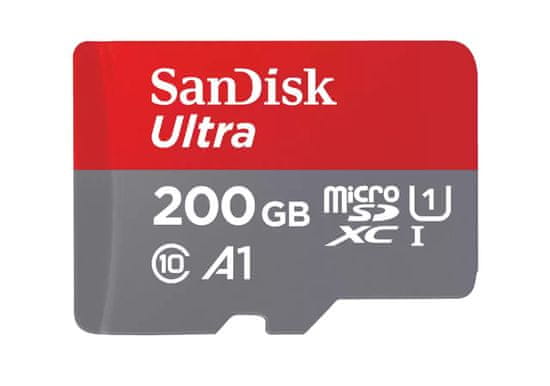 SanDisk Ultra microSDXC memorijska kartica, 200 GB, UHS-I, C10, A1