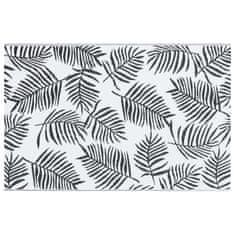 Vidaxl Vanjski tepih, bijela i crna, 160x230 cm, PP