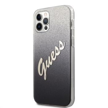 Guess PC/TPU Vintage zaštitna maskica za iPhone 12 Pro Max, crna