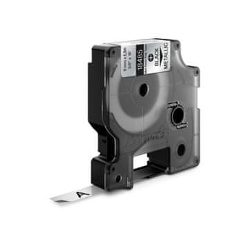 Dymo Rhino traka 9 mm, crna na metalu, izdržljivi poliester. (18485)